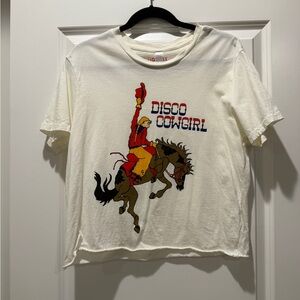 Disco Cowgirl Graphic Tee Size: M